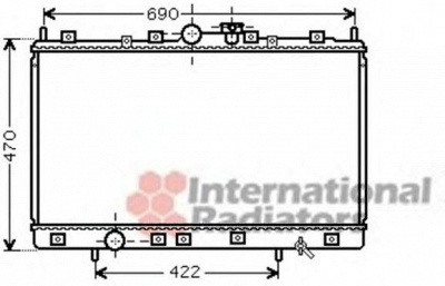 VAN WEZEL 32002208 -  Радиатор, охлаждение двигателя